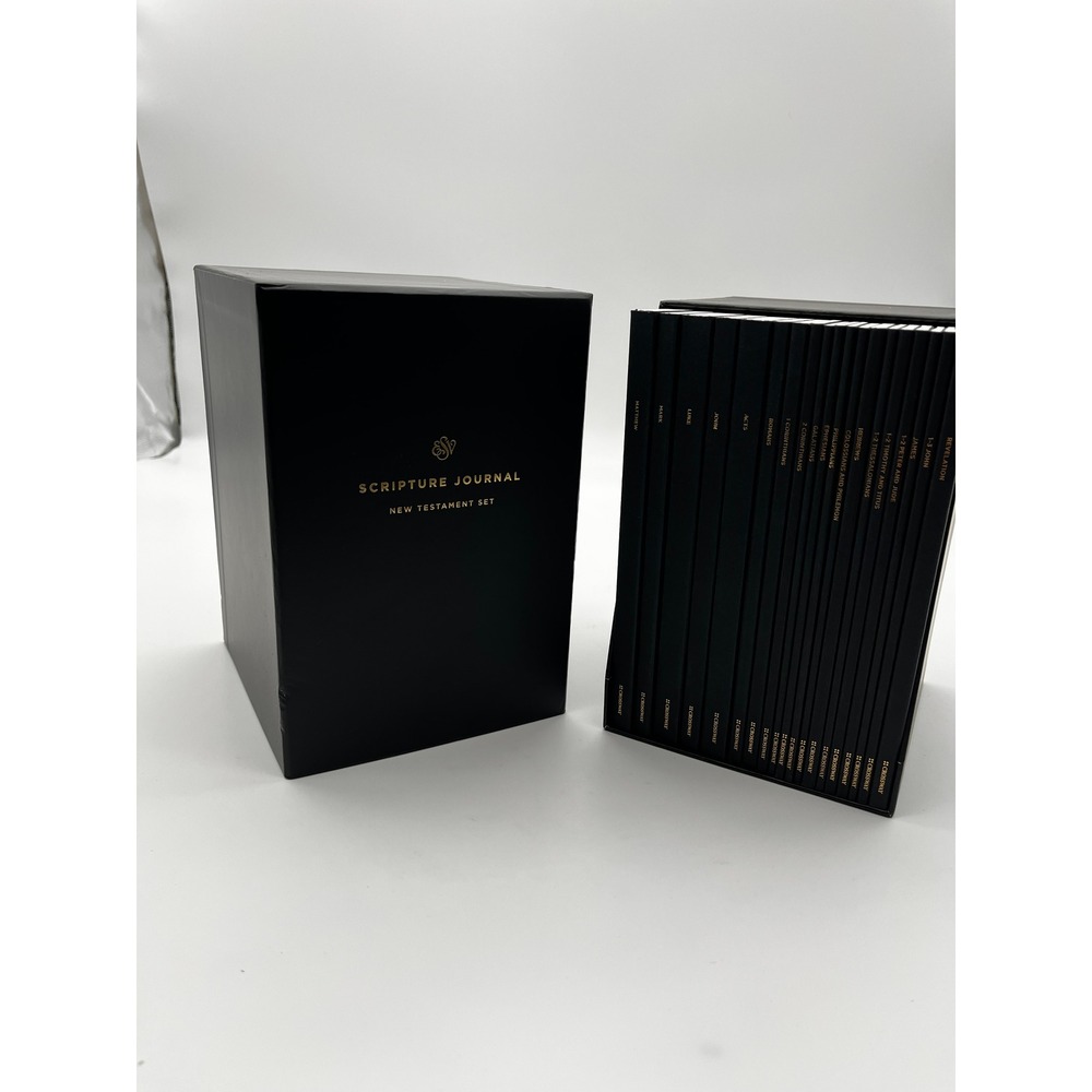 Crossway ESV Scripture Journal New Testament Set Black Gold 19 Books Bible Study